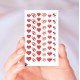 Valentine's Day Hearts Nail Decals