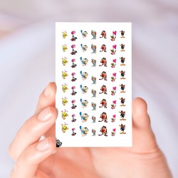 Looney Love Day Nail Decals