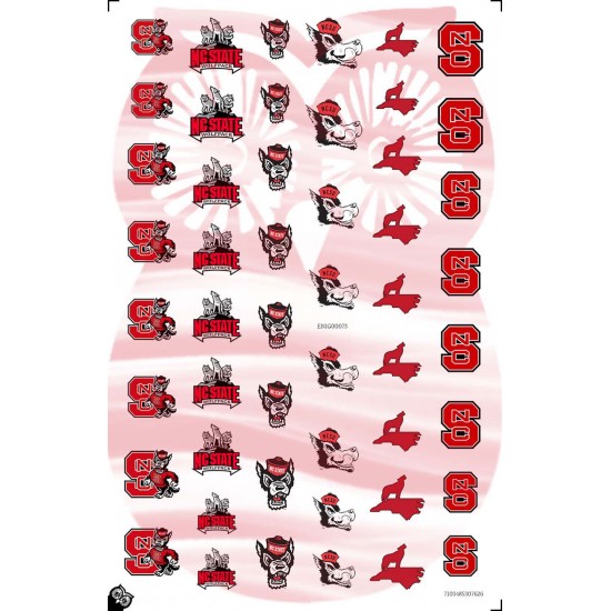 NC State Wolfpack 4'x4' Camo Decal - Officially Licensed Square Sticker, Made In USA - View #9