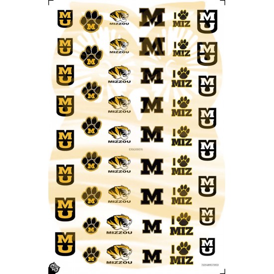Mizzou Tigers Accessories (Clear Water-slide)