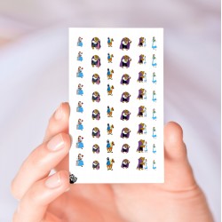 Beauty & the Beast Maid Belle Nail Decals 
