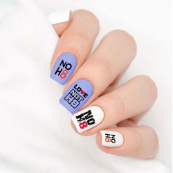 No Hate Nail Decals 