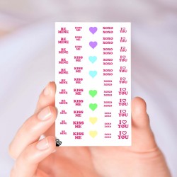 Candy Hearts Valentine's Day Vol I Nail Decals