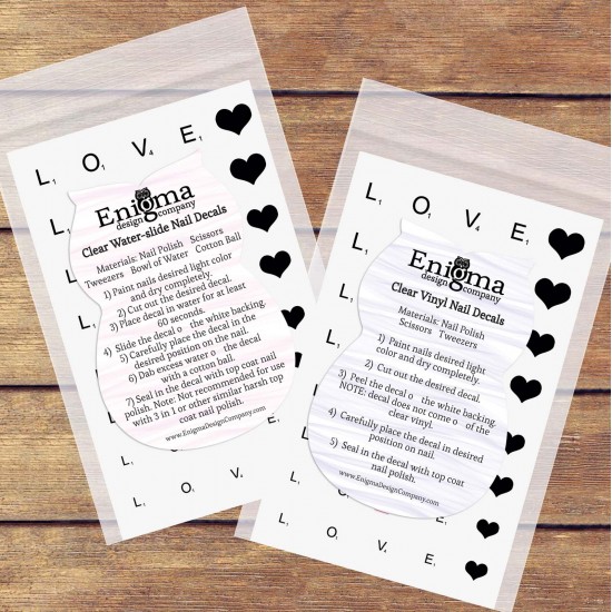 Scrabble Love Vol II Nail Decals