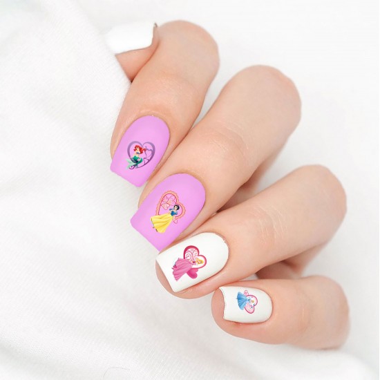 Princess Love Nail Decals