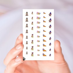 Garfield Patriotic Nail Decals