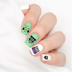 Owl Halloween Nail Decals Vol II