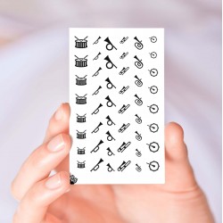 Marching Band Nail Decals Vol II
