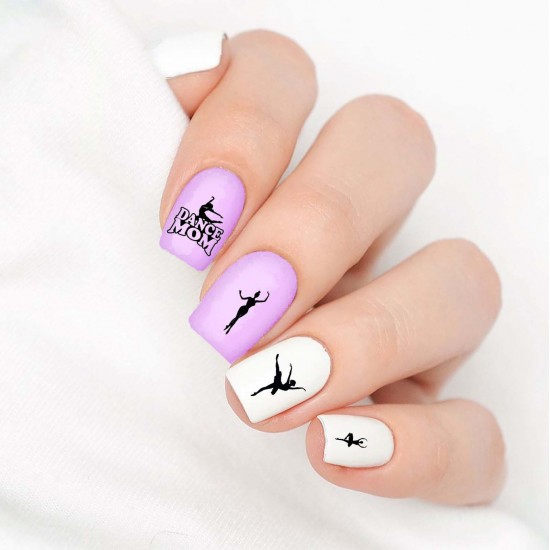 Ballet Dance Mom Nail Decals