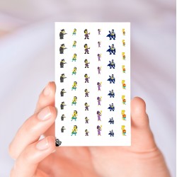 Simpsons Halloween Nail Decals 