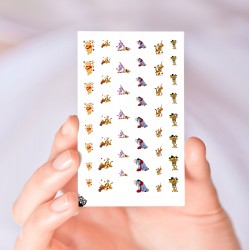 Pooh Autumn Nail Decals 