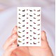 Dachshund Christmas Nail Decals 