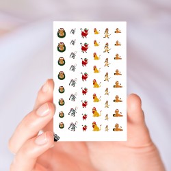 Lion King Christmas Nail Decals 
