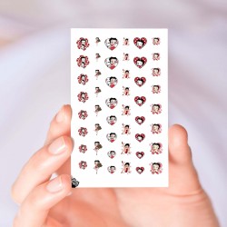 Betty Boop Love Nail Decals 