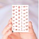Valentine's Day Vintage Nail Decals
