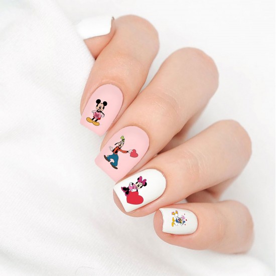 Mickey & Friends Love Nail Decals