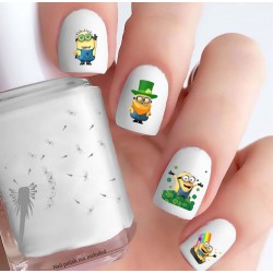 Yellow Henchman St Patrick's Day Nail Decals