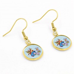 Pooh Easter Earrings