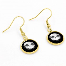 The Nightmare Before Christmas Jack Moon Earrings