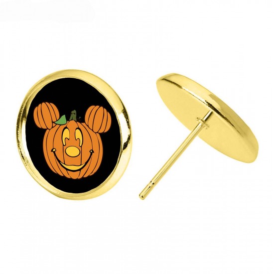 Mickey Halloween Pumpkin Head Earrings