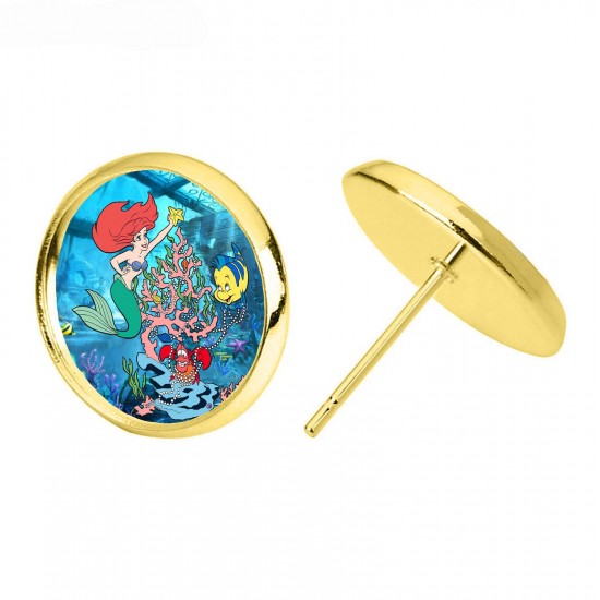 Little Mermaid Christmas Earrings