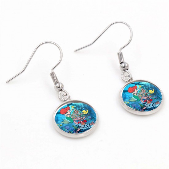 Little Mermaid Christmas Earrings
