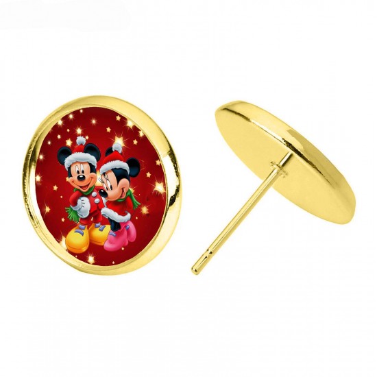 Mickey & Minnie Christmas Earrings