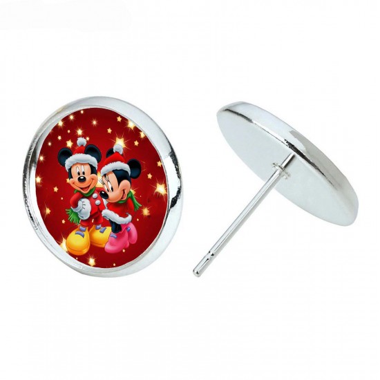 Mickey & Minnie Christmas Earrings