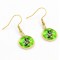 Mickey & Minnie St Patrick's Day Earrings