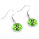 Mickey & Minnie St Patrick's Day Earrings