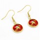 Minions Christmas Earrings