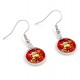 Minions Christmas Earrings