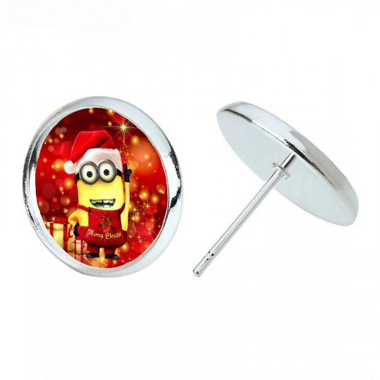 Minions Christmas Earrings
