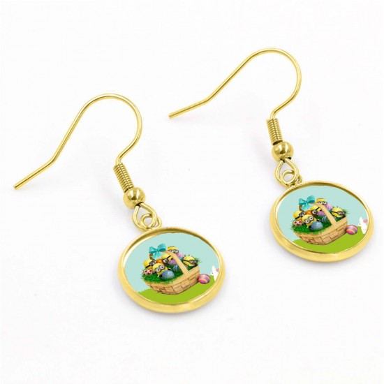 Minions Easter Earrings