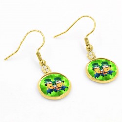 Minions St Patrick's Day Earrings