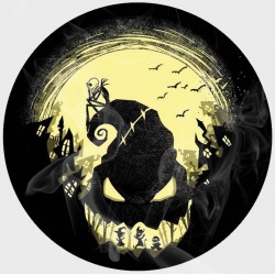 The Nightmare before Christmas Halloweentown Static Cling Decal 