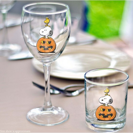 Comic Classics Snoopy & Woodstock Halloween Pumpkin Vinyl Decal 