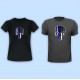 Thin Blue Line Skull Vinyl Iron-On Decal