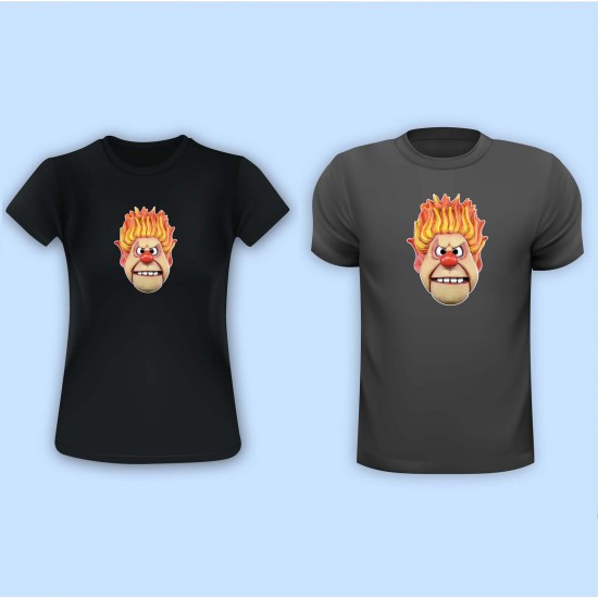 The Year without a Santa Claus Heat Miser Vinyl Iron-On Decal
