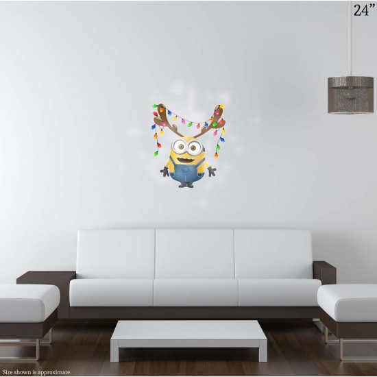 Minion Christmas Reindeer Vinyl Decal 