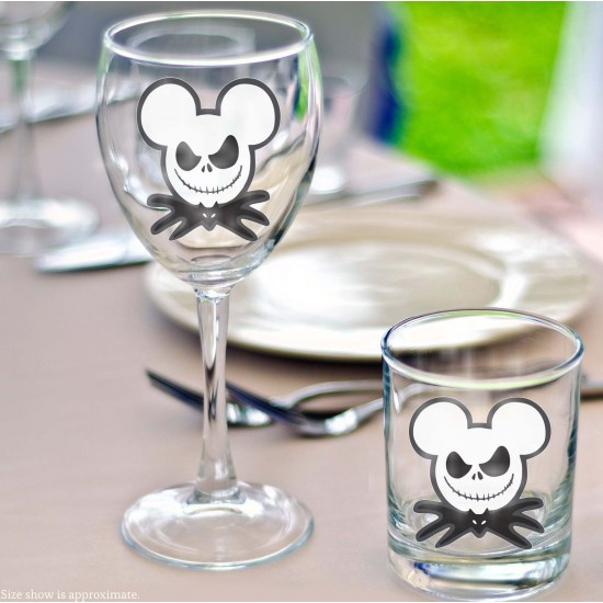 Mickey Jack Skellington Head Vinyl Decal
