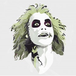 Beetlejuice Beetlejuice Beetlejuice Static Cling Decal 