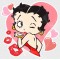 Betty Boop Kiss Static Cling Decal 