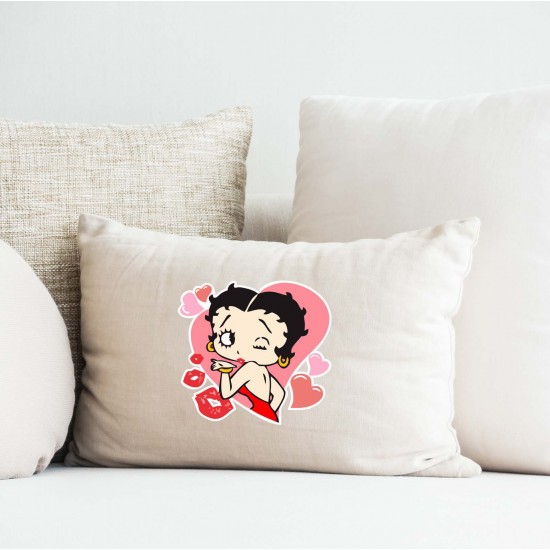 Betty Boop Kiss Vinyl Iron-On Decal 