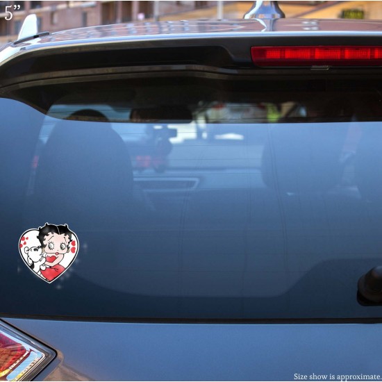 Betty Boop & Pudgy Love Vinyl Decal 