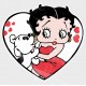 Betty Boop & Pudgy Love Vinyl Iron-On Decal 