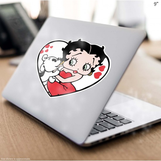 Betty Boop & Pudgy Love Vinyl Decal 