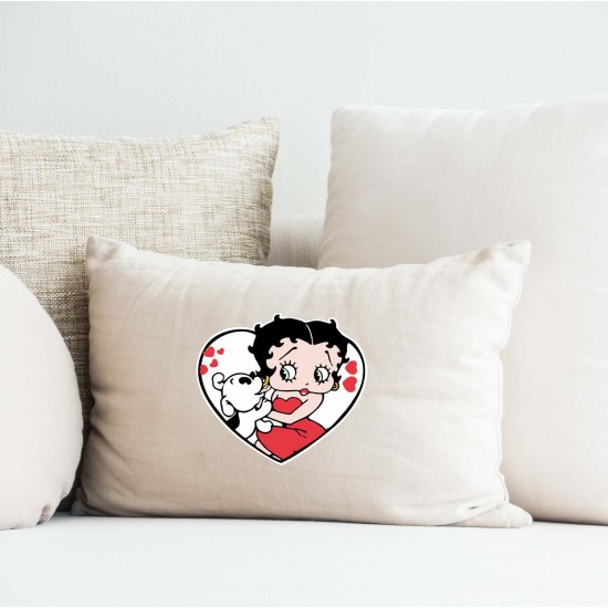 Betty Boop & Pudgy Love Vinyl Iron-On Decal 