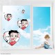 Betty Boop & Pudgy Love Static Cling Decal 