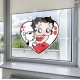 Betty Boop & Pudgy Love Static Cling Decal 